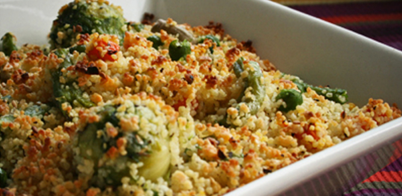Cous cous con verduras al horno