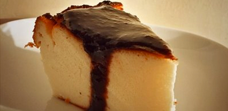 Tarta de queso con mermelada de moras silvestres de Vidrà