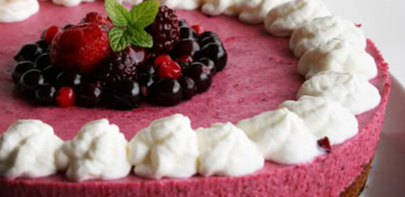 mousse de frutos rojos