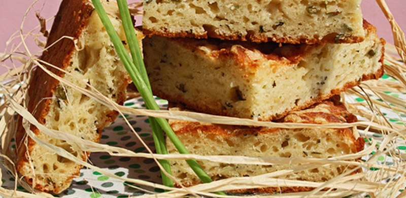 Pan de queso y cebollino