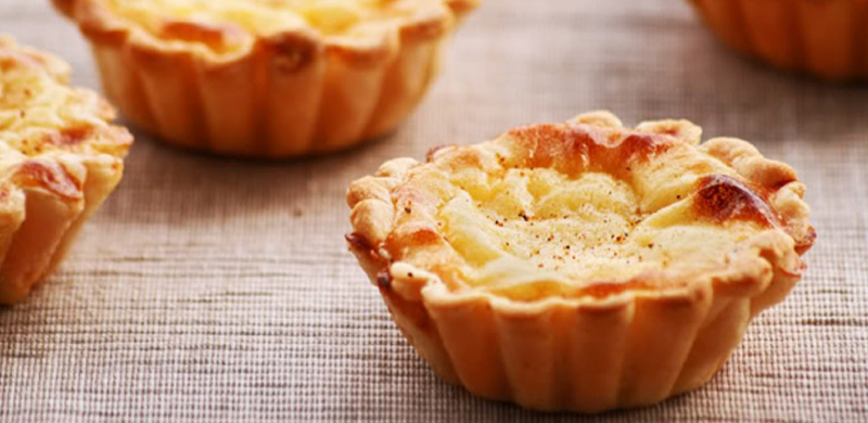 Tartaletas de crema a las cinco especias