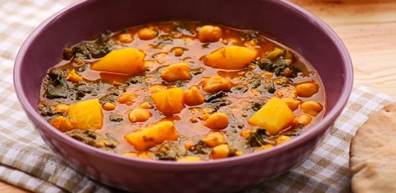 Potaje de espinacas y garbanzos