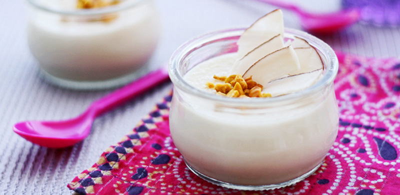 Natillas de coco
