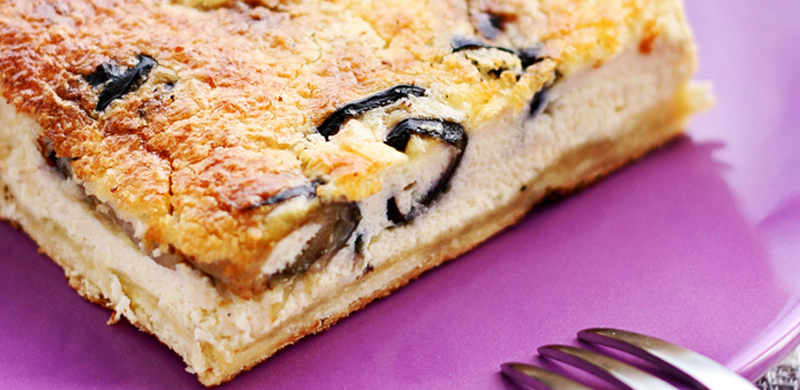 Quiche de berenjena y coco