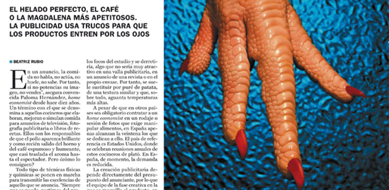 El pollo también se maquilla