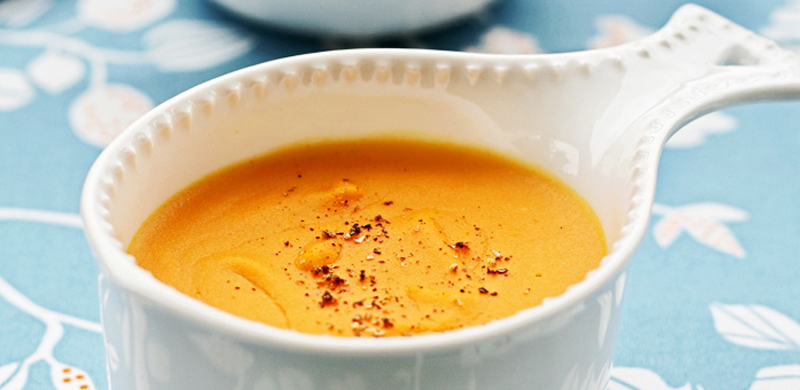 Crema de zanahoria y batata