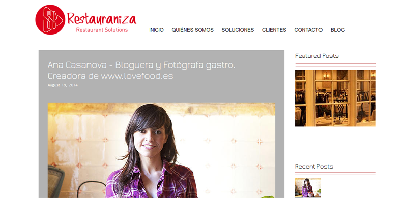 Entrevista en restauraniza.com